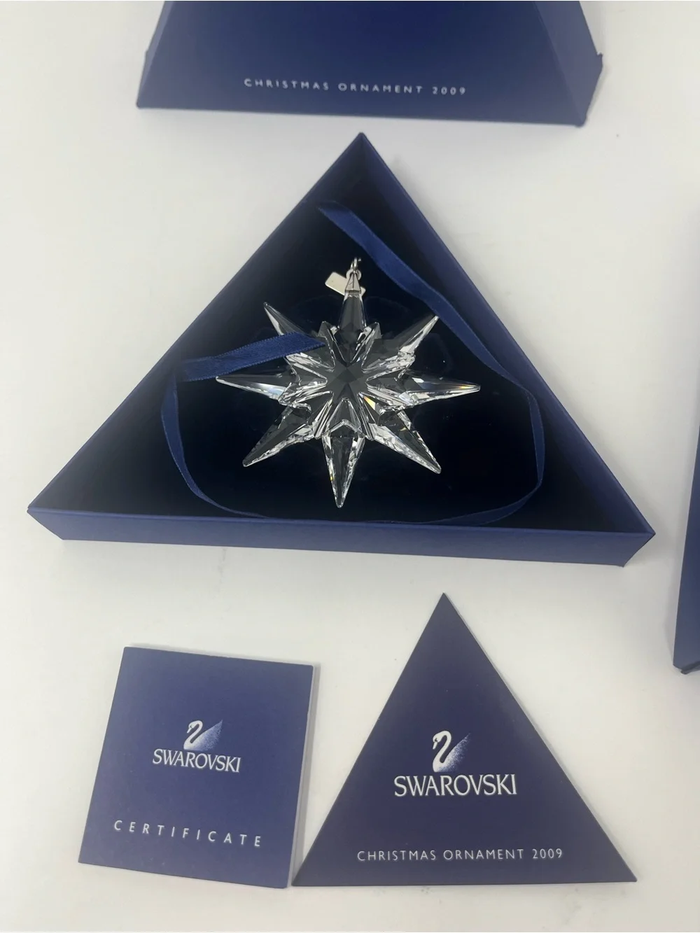 SWAROVSKI Annual Christmas Ornament 2009 Snowflake NEW w/ COA